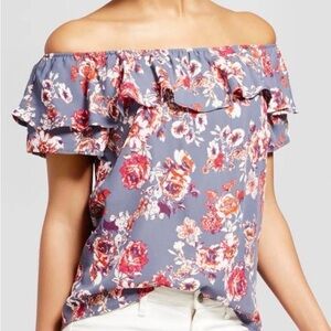 Xhilaration | Off Shoulder Floral Top